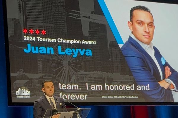 Juan Leyva Honored with 2024 Tourism Champion Award by Choose Chicago